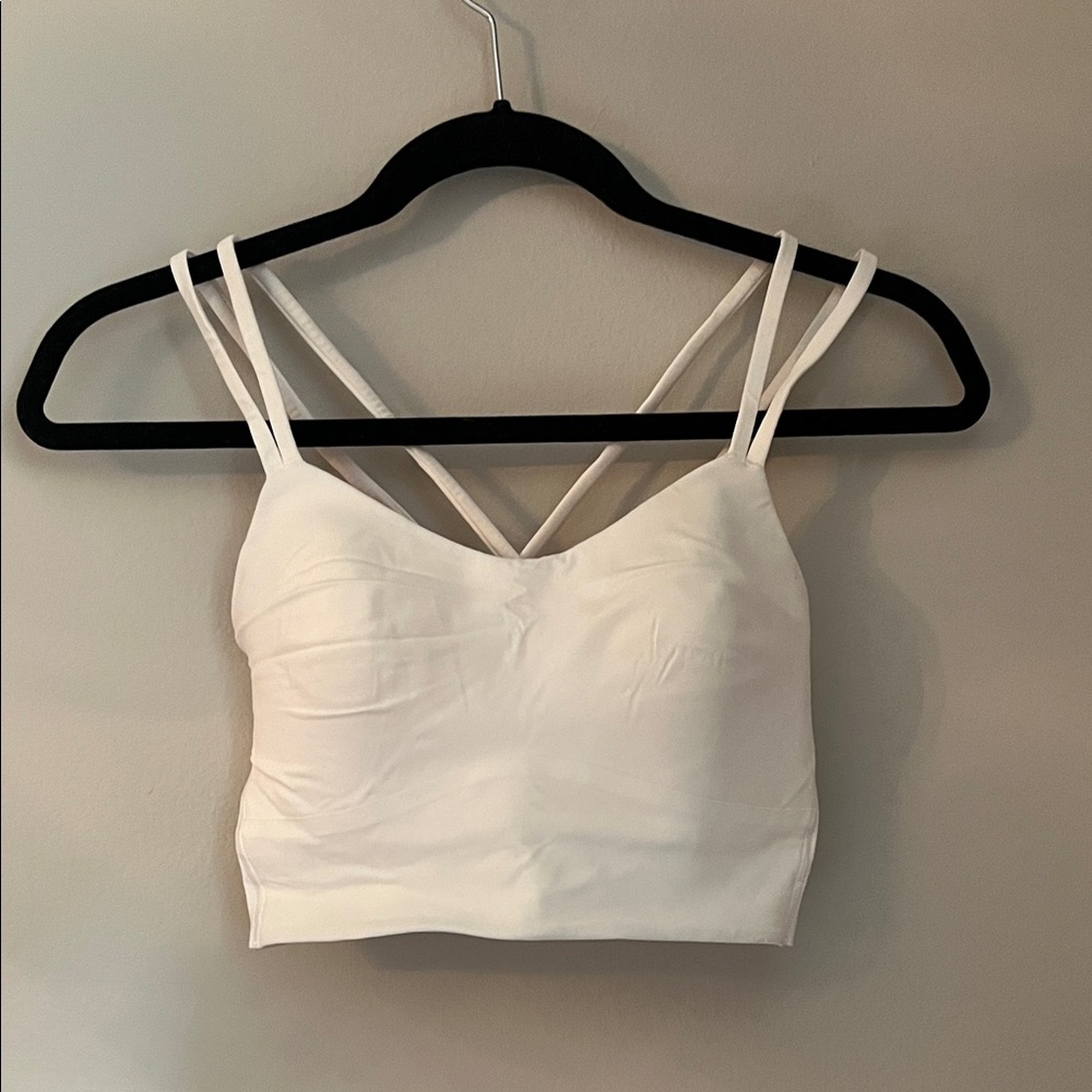 lululemon athletica White Like a Cloud Longline Bra Light Support, B/C Cup